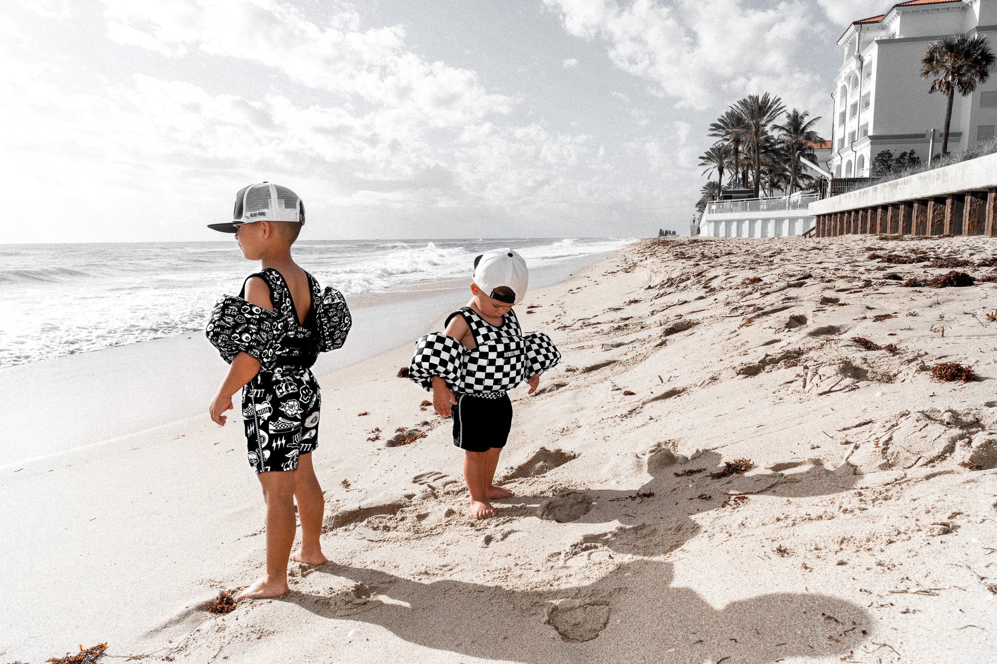 Neoprene Kids Arm Float in Vintage Venice