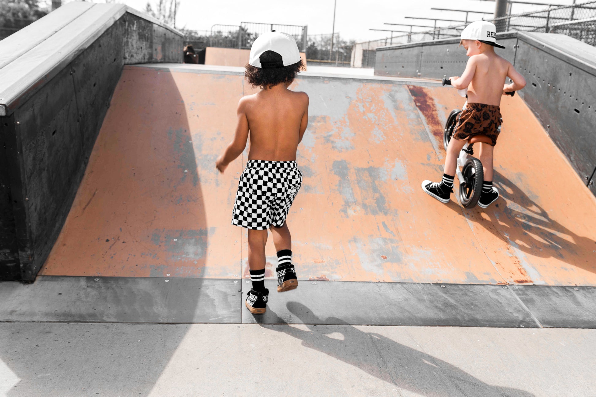 Hybrid Swim Trunks in Born to be Wild [Sahara Edition]
