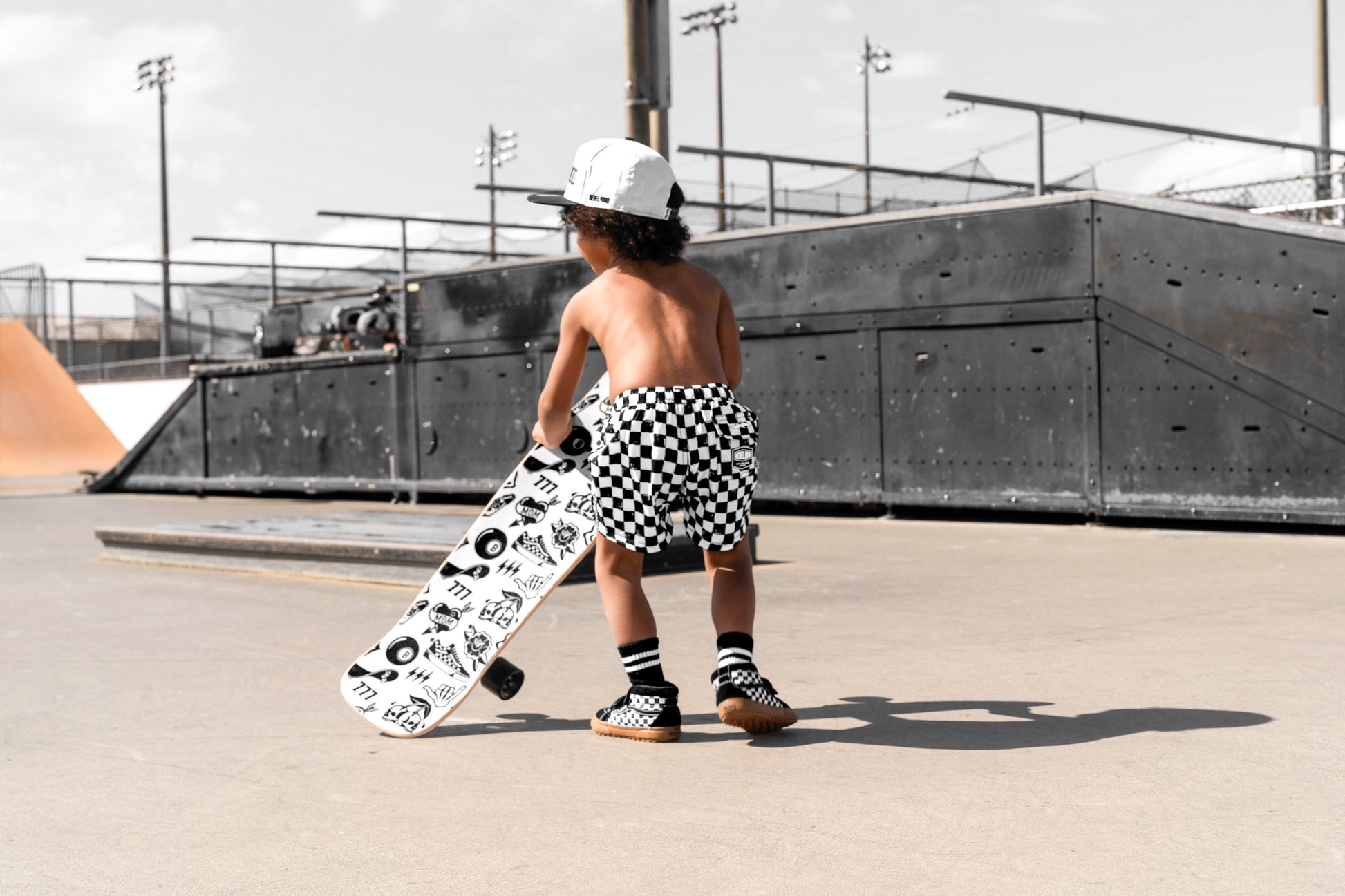 Hybrid Swim Trunks in Vintage Venice