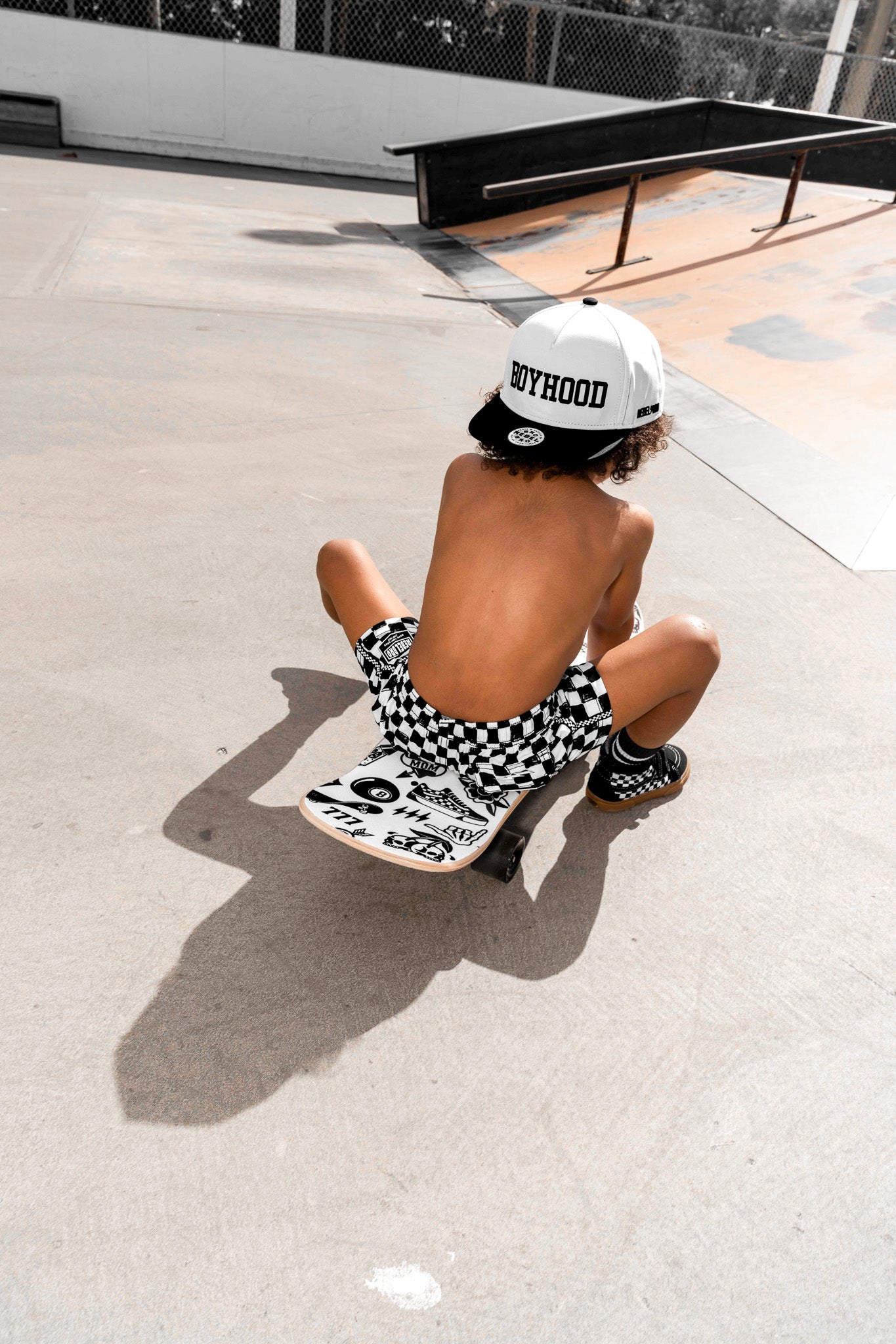 Hybrid Swim Trunks in Vintage Venice