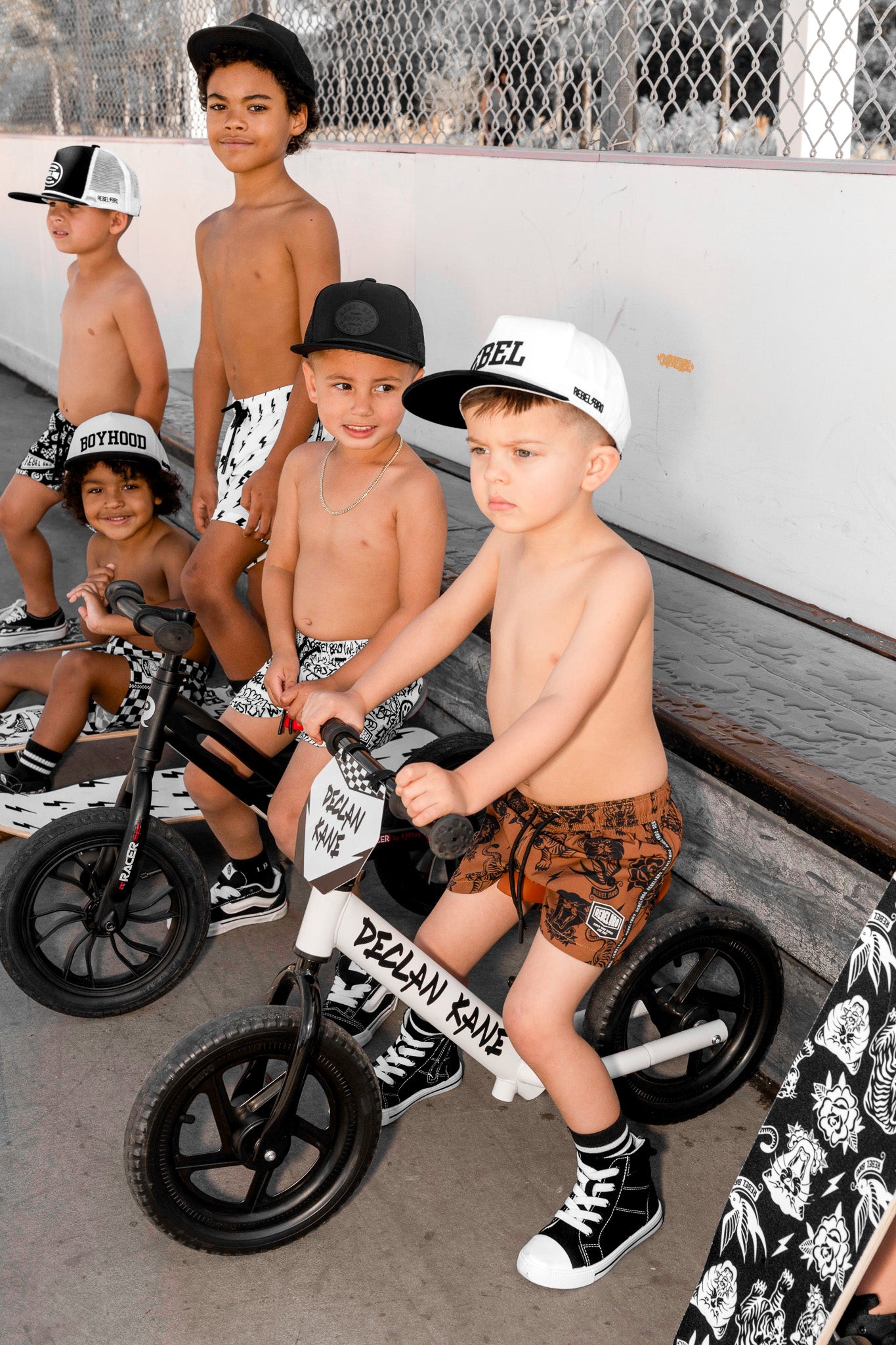 Hybrid Swim Trunks in Born to be Wild [Sahara Edition]