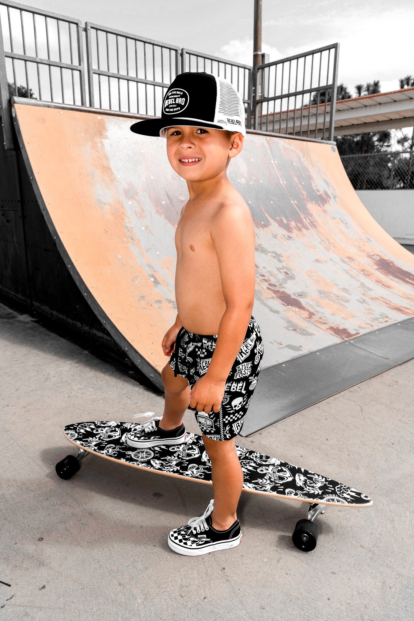 Hybrid Swim Trunks in Live Fast