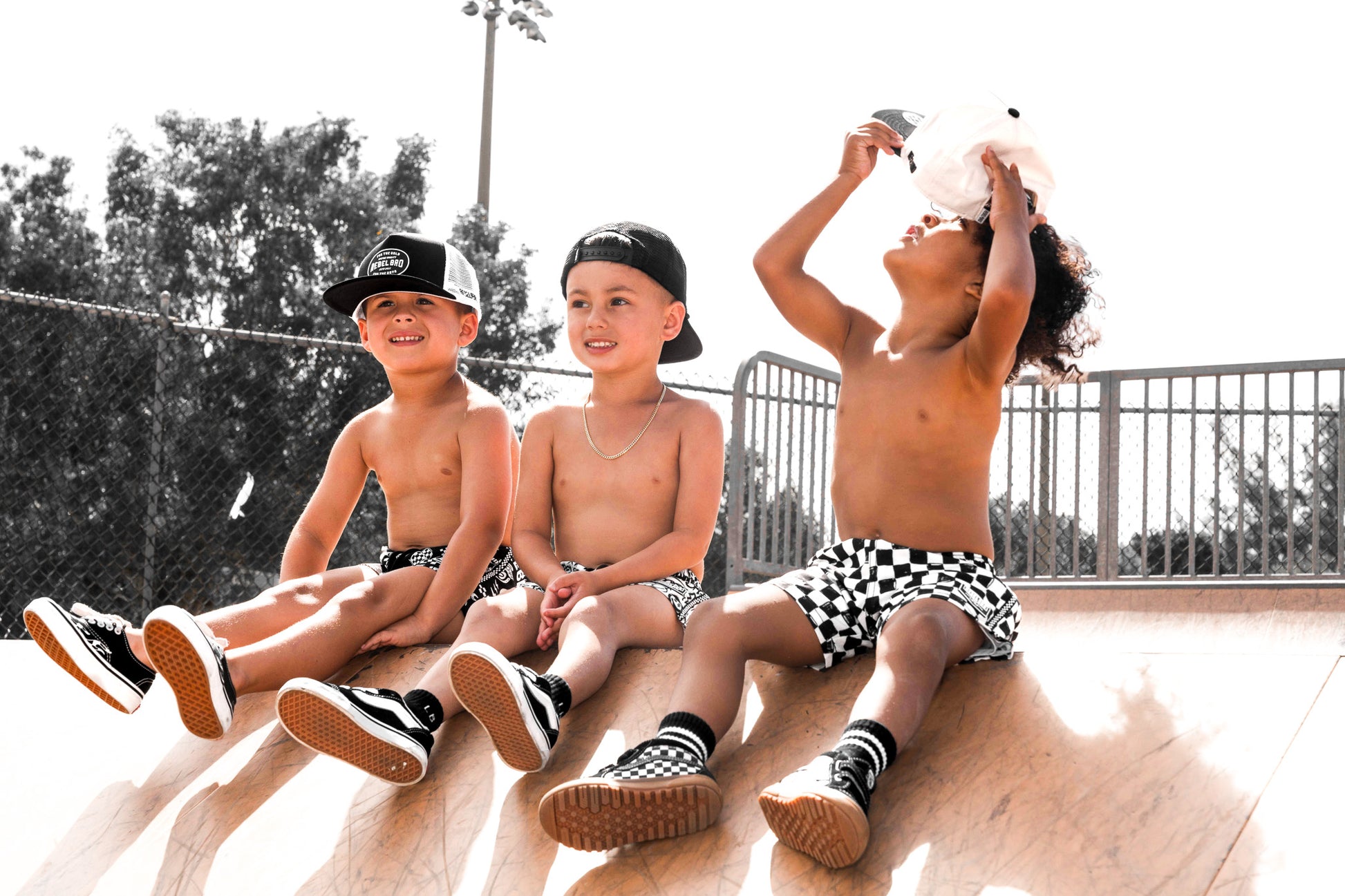 Hybrid Swim Trunks in Live Fast