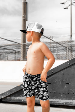 Image of Hybrid Swim Trunks in Live Fast