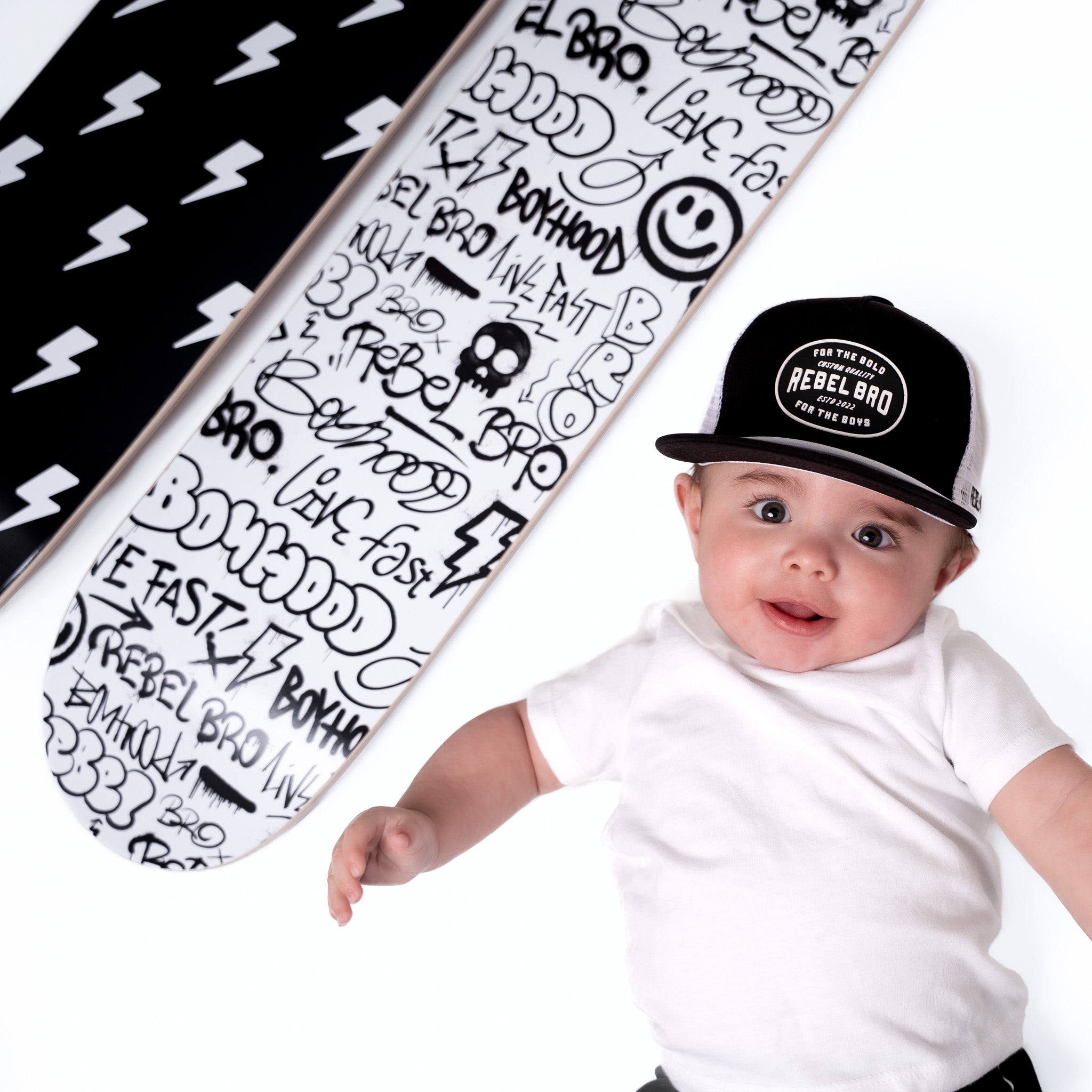 Urban Drip x Rebel Bro Mini Skateboard - Rebel Bro