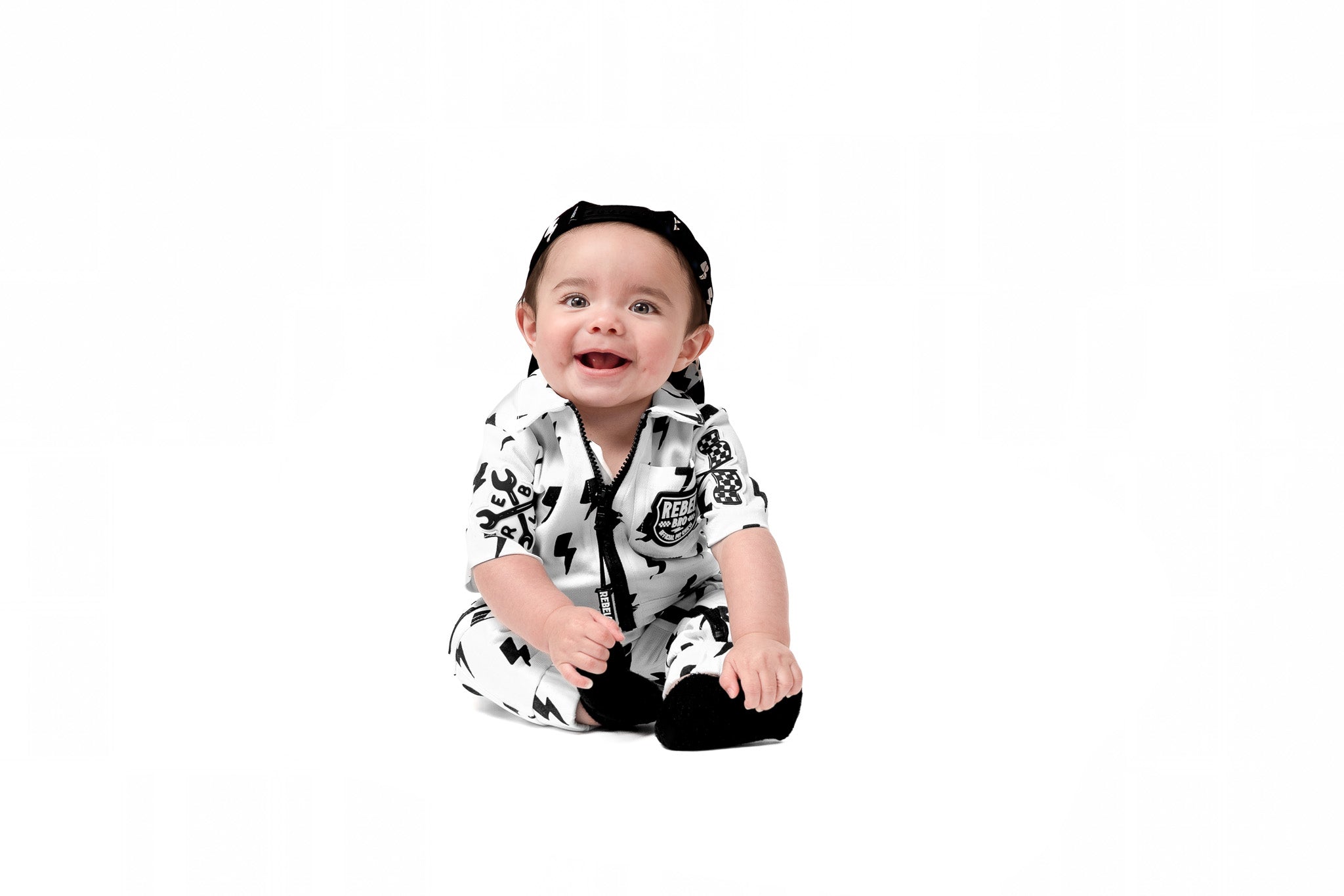Pit Crew Romper in Bowie - Rebel Bro