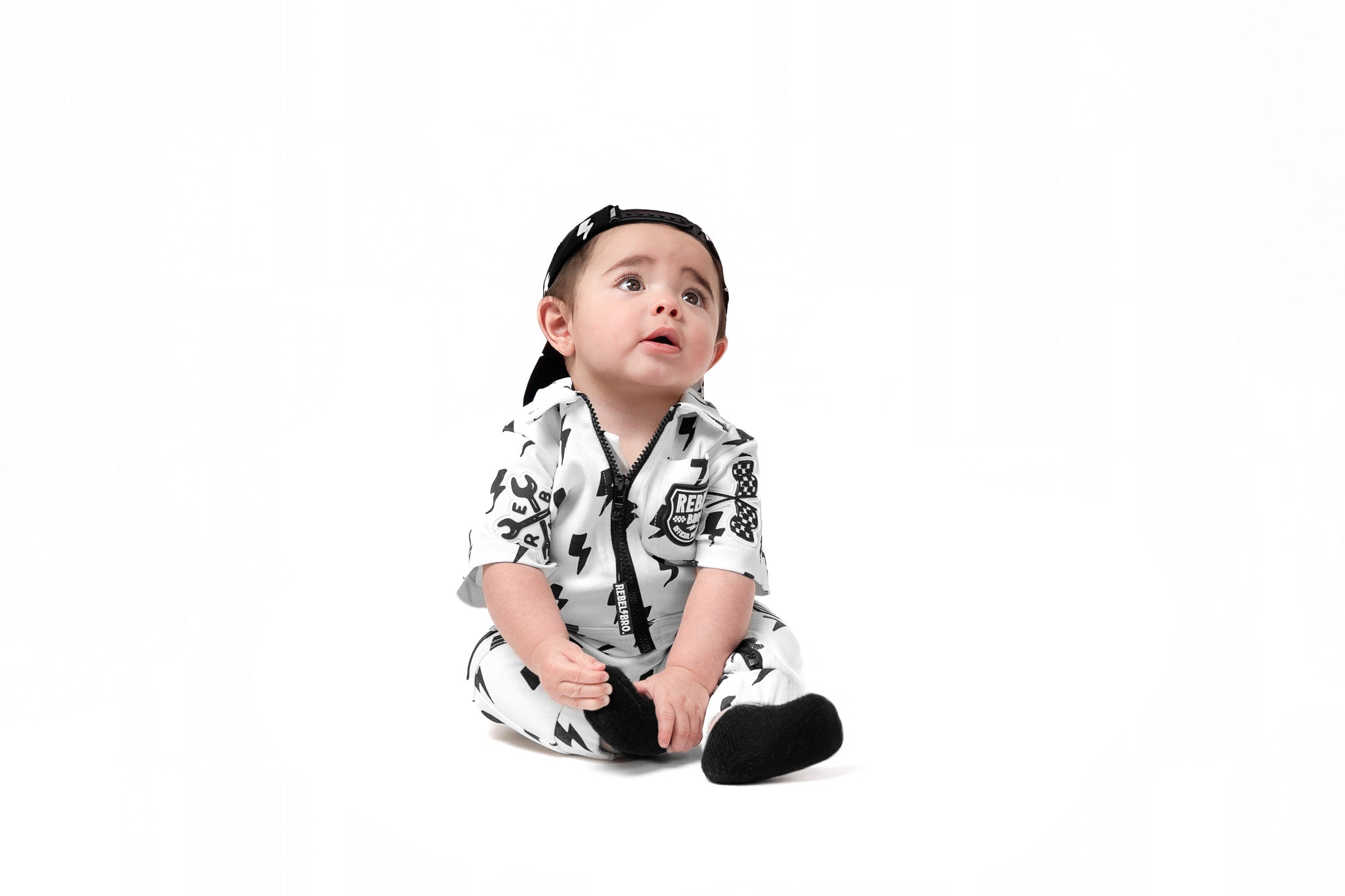 Pit Crew Romper in Bowie - Rebel Bro