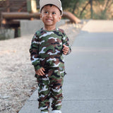 Organic Ribbed Set in Classic Camo
