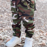 Organic Ribbed Set in Classic Camo