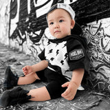 Bamboo Biker Shorts in Black