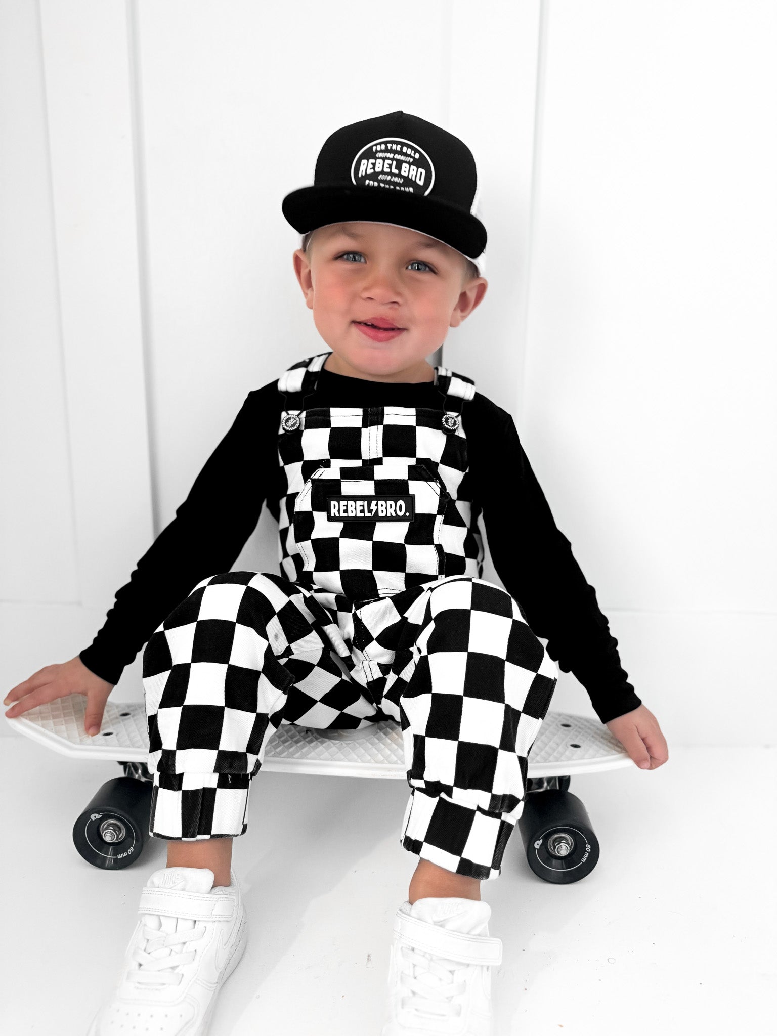 The Live Fast Checkered Overall in Venice