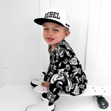 RB x LB The Core-Classic Midi Boot in Black / White - Rebel Bro