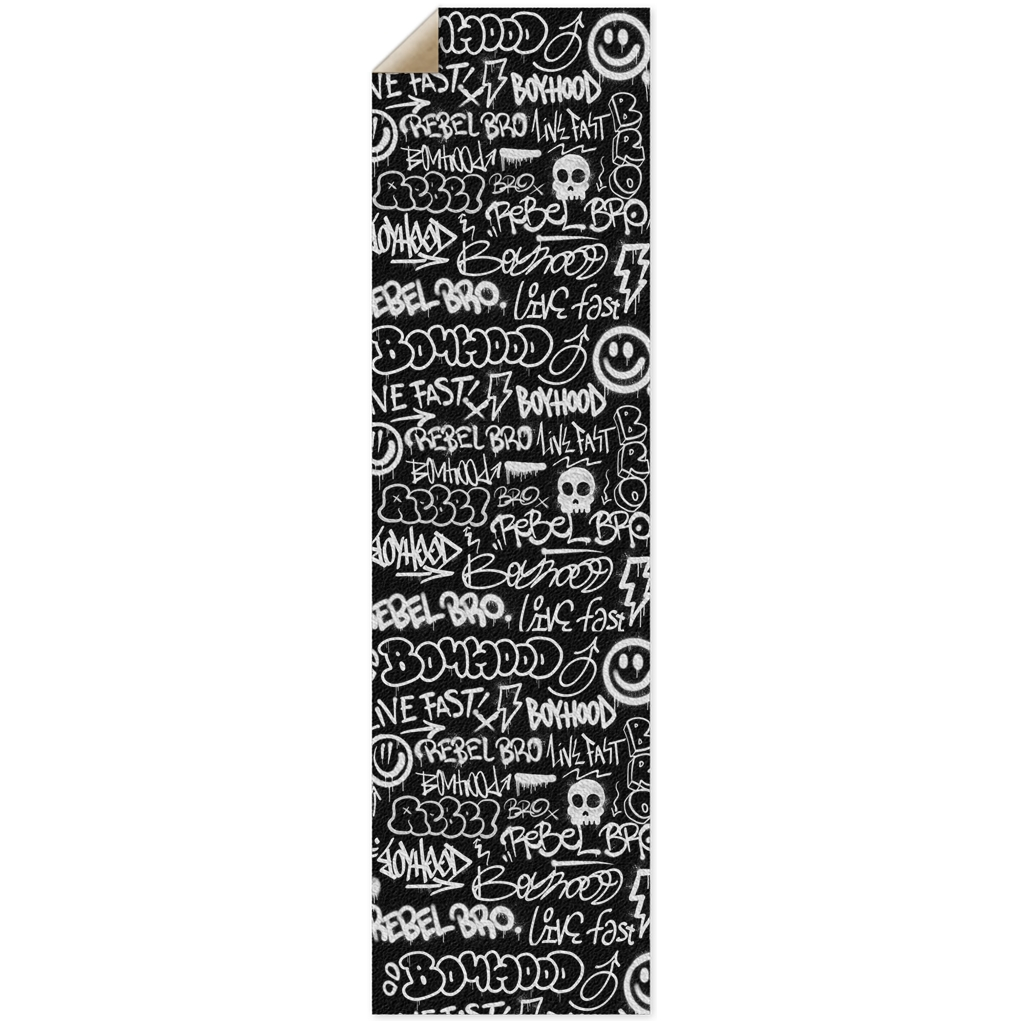Urban Drip (Black) x Rebel Bro Top-Side Griptape