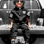 Pit Crew Romper in Black - Rebel Bro