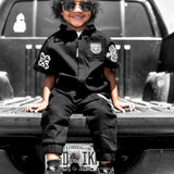Pit Crew Romper in Black - Rebel Bro