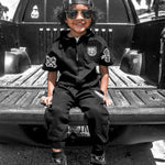 Pit Crew Romper in Black - Rebel Bro