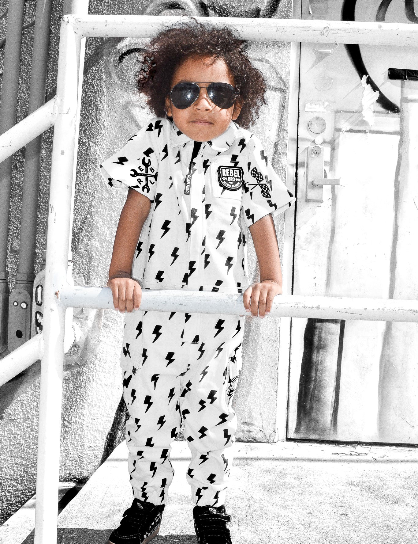 Pit Crew Romper in Bowie - Rebel Bro