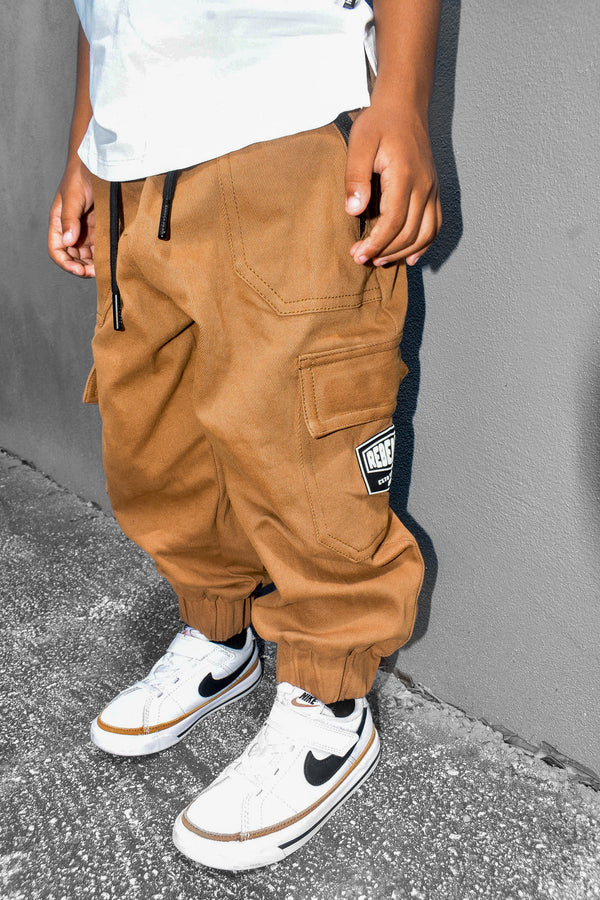 Rebel Cargo Pant in Dark Khaki - Rebel Bro