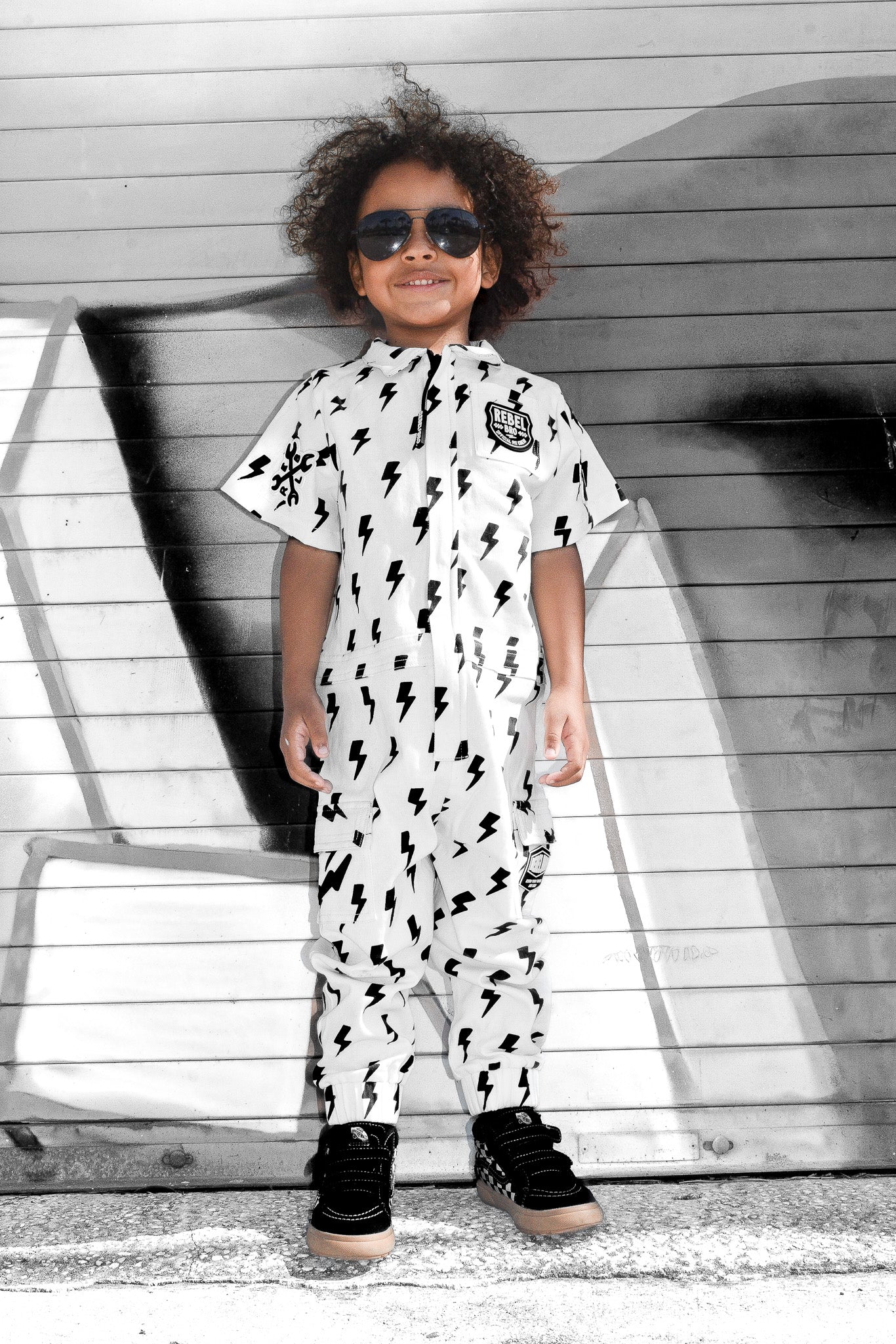 Pit Crew Romper in Bowie - Rebel Bro
