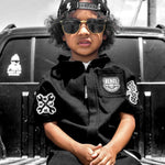 Pit Crew Romper in Black - Rebel Bro