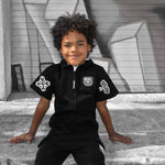Pit Crew Romper in Black - Rebel Bro
