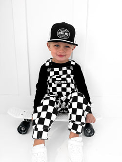 Image of The Live Fast Checkered Overall in Venice
